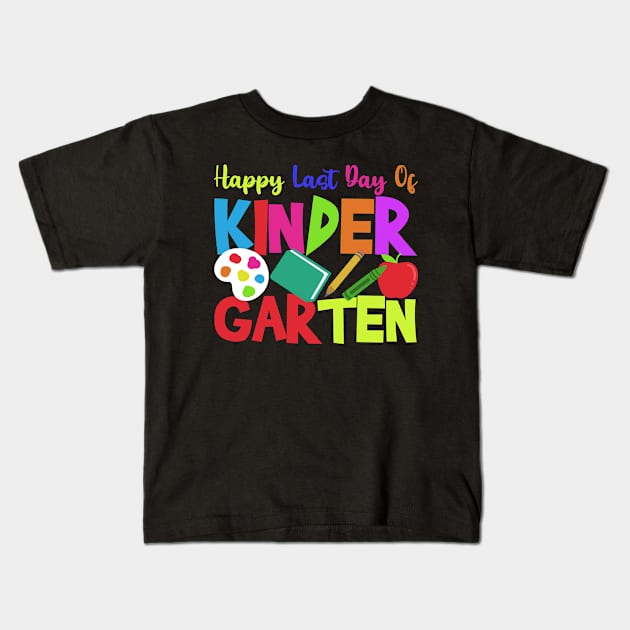 Kindergarten Last Day of School Kids T-Shirt by CreativeGiftShop